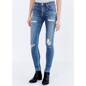 Agolde Sophie High-Rise Distressed Skinny Jean